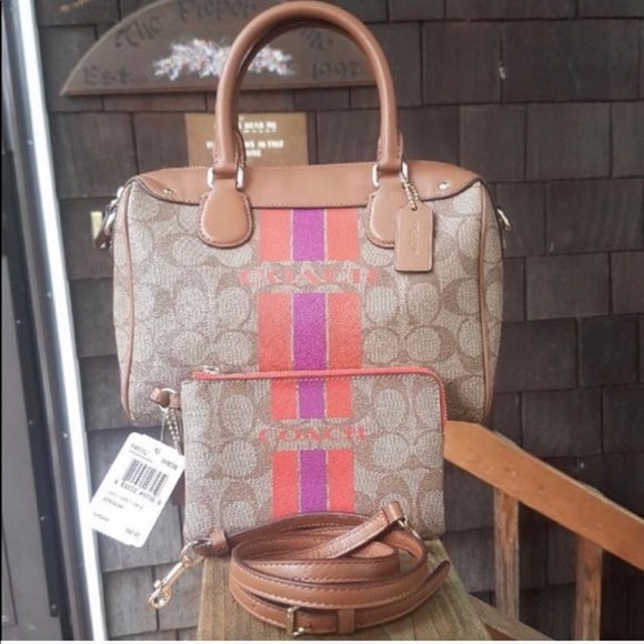 Coach Handbags - ❗️MARKDOWN❗️COACH VARSITY STRIPE BUNDLE